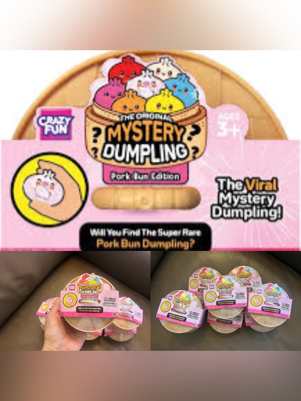 Mystery Squishy Dumpling 🐷 Pork Bun Edition - PORK BUN DUMPLING